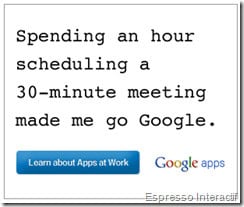 Publicité Google - Google Apps