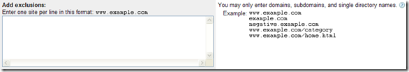 Google adwords site exclusion