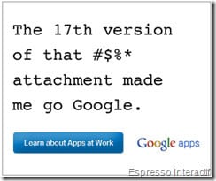 Publicité Google - Google Apps